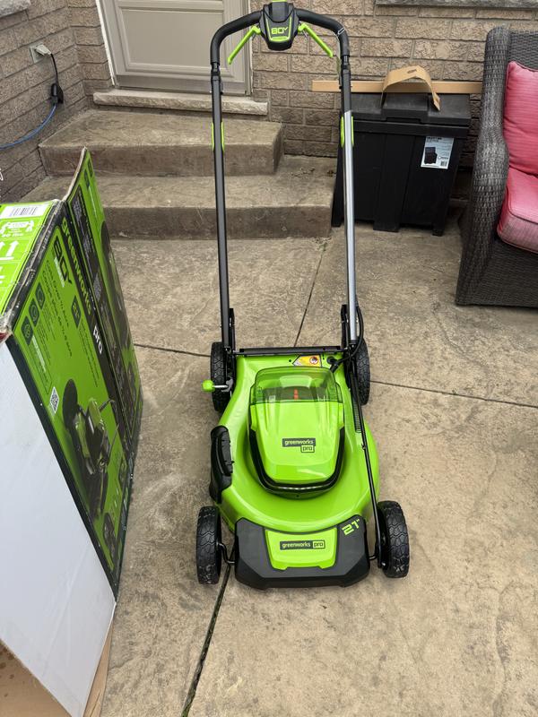 My Greenworks mower