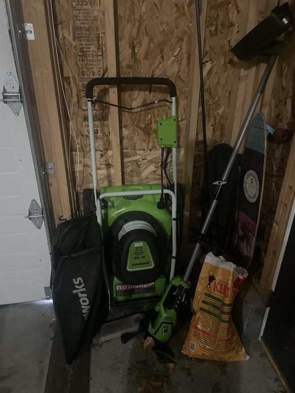 Greenworks 12 Amp 20 in Corded Lawn Mower at Lowes