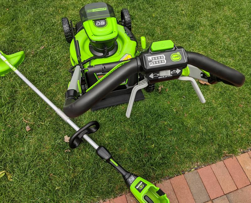 Greenworks Pro 60 volt Max 21 in Cordless Self propelled Lawn