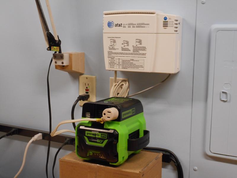 Inverter powering internet feed