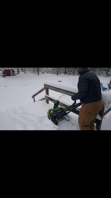 Snowblower in action!