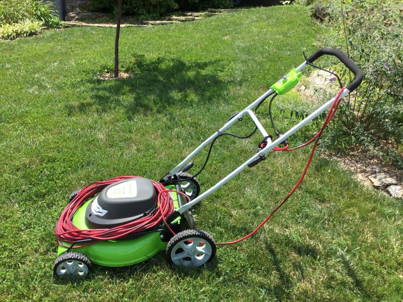 Greenworks 12 Amp 20 in Corded Lawn Mower at Lowes