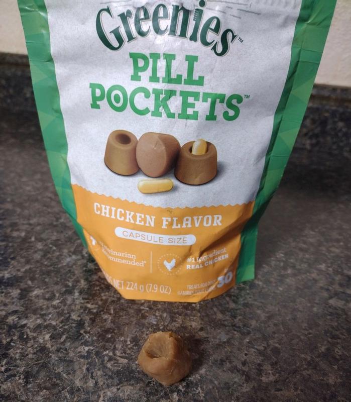 Greenies Chicken Pill Pockets for Dogs 30ct Capsule Size