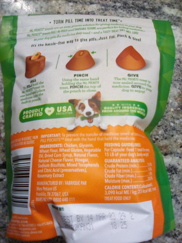 GREENIES PILL POCKETS for Dogs Capsule Size Natural Soft Dog