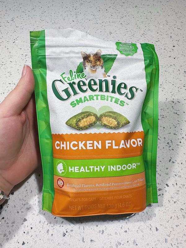 FELINE GREENIES SMARTBITES Skin and Fur Natural Treats for Cats Chicken Flavor 2.1 oz. Pack Meijer