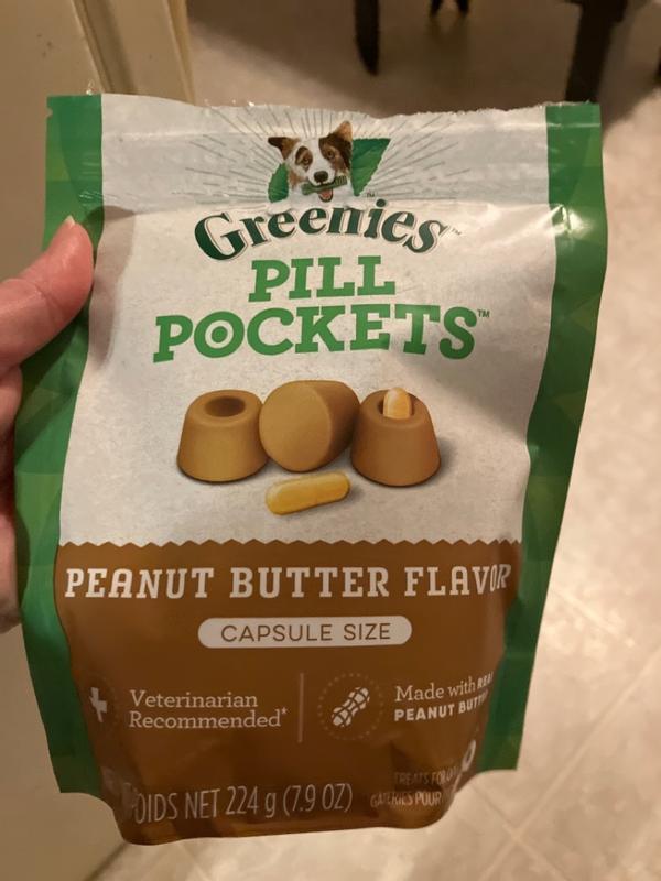 Canine pill outlet pockets