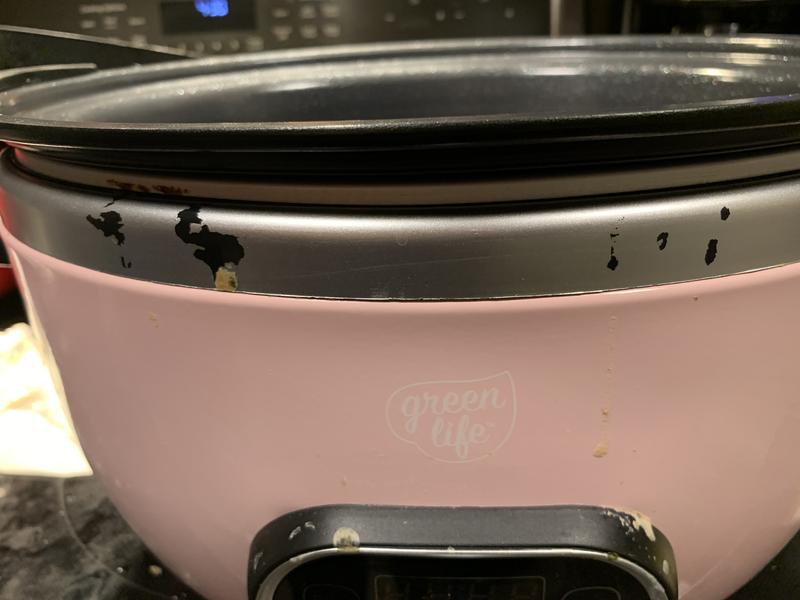 GreenLife Cook Duo Healthy Ceramic Nonstick Programmable 6 Quart  Family-Sized Slow Cooker, PFAS-Free, Removable Lid and Pot, Digital Timer,  Dishwasher Safe Parts, Pink