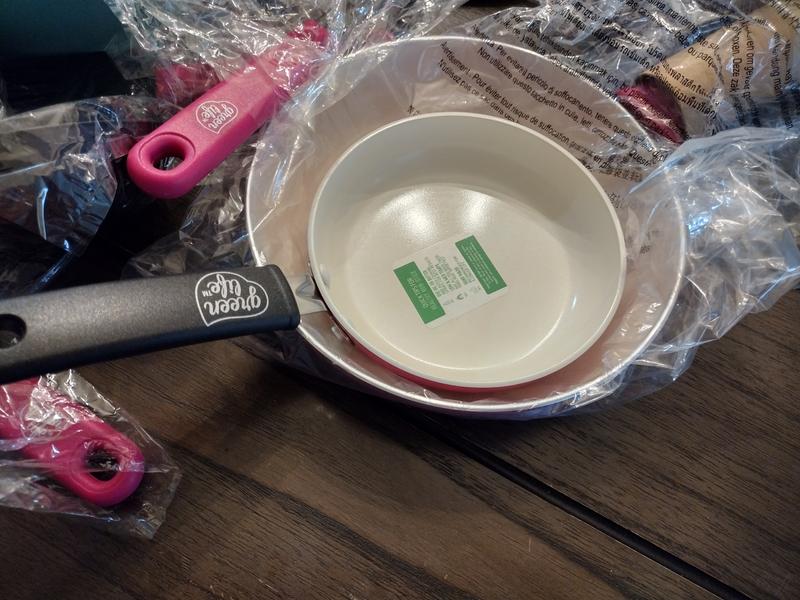 GreenLife Soft Grip 18 Piece Cookware Set, Pink, Size: 18pc