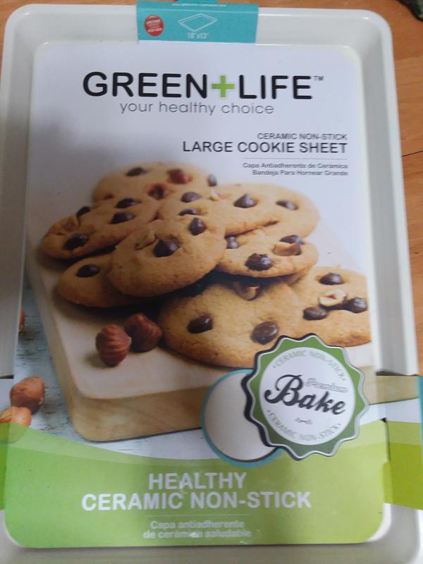 GreenLife Ceramic Nonstick 9 x 7 Cookie Sheet Set