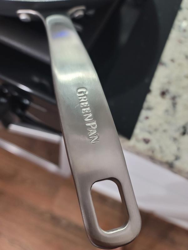 Oven safe because of the stainless steel handle