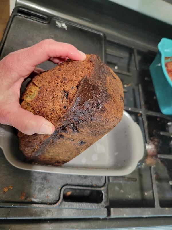 Burned Edge, Turn down heat to bake!