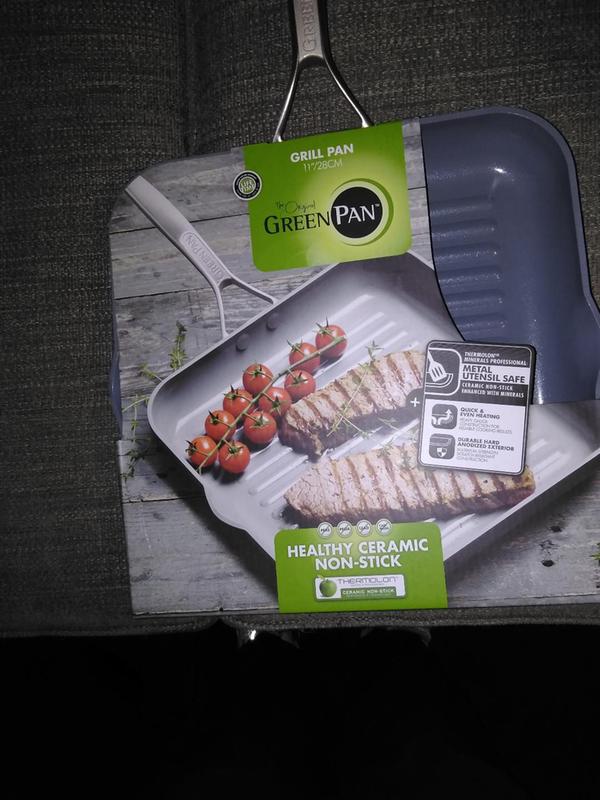 GreenPan Paris Pro 11 Ceramic Non-Stick Square Grill Pan - Macy's