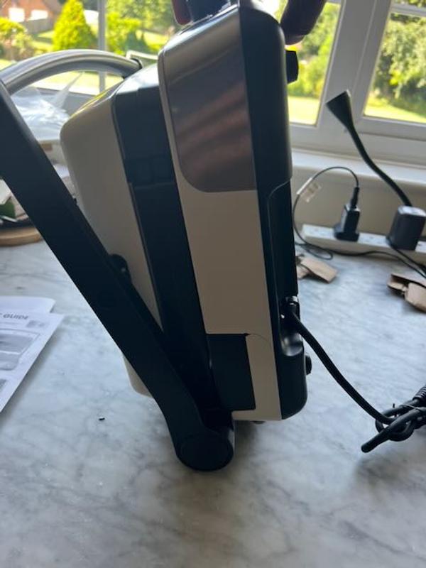 Customer photo for "Excellent unit but cannot store standing!"