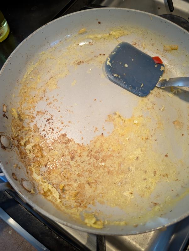 A simple omlet, makes a mess of these pans.