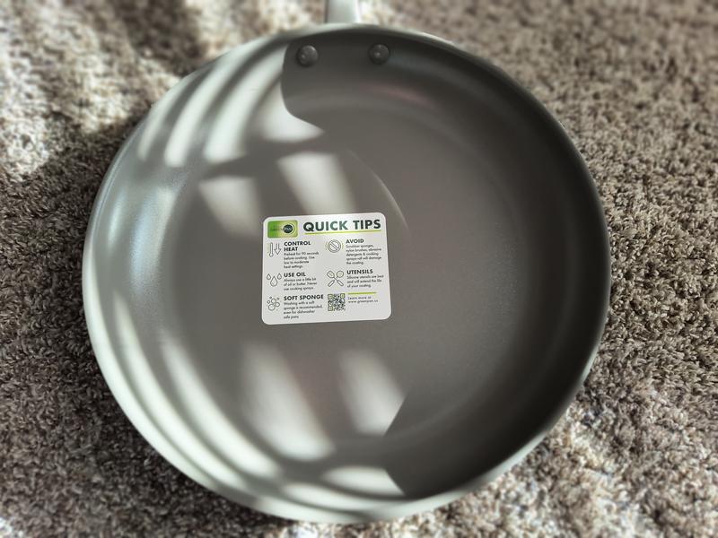 GreenPan Chatham Ceramic Non-Stick 8 & 10 Open Frypan Set Grey  CC000125-001 - Best Buy