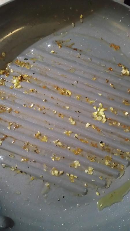 I cooked squash and zucchini. Used very little oil. They cooked perfectly, and very little stuck to the pan.