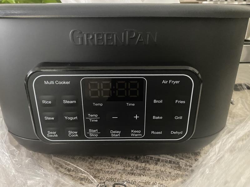 GreenPan Bistro Electrics 13-in-1 Multi Cooker Air Fryer Grill - Matte Black