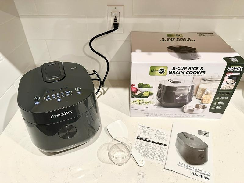 GreenPan 8-Cup Bistro Carb-Reducing Rice Cooker - Macy's