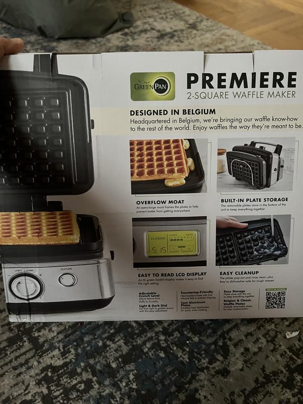 Williams Sonoma GreenPan™ Premiere Square Waffle Maker