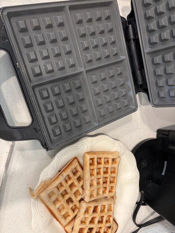 Customer photo for "Easy to use for quick fluffy waffles with simple cleanup."
