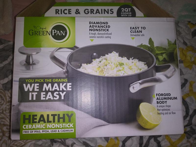 GreenPan 2-Quart Rice and Grains Cooker, Taupe