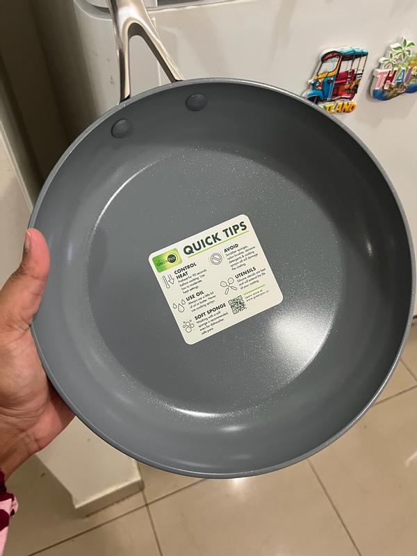 Customer photo for "A stylish easy to maintain frying pan with great functionality for everyday cooking"