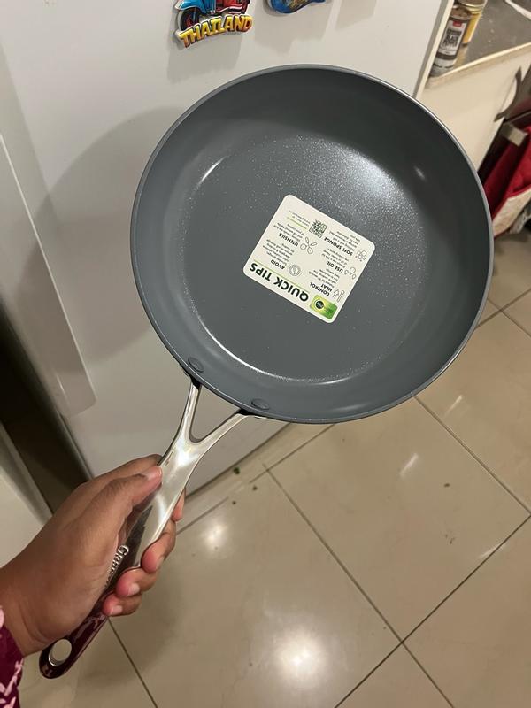 Customer photo for "A stylish easy to maintain frying pan with great functionality for everyday cooking"