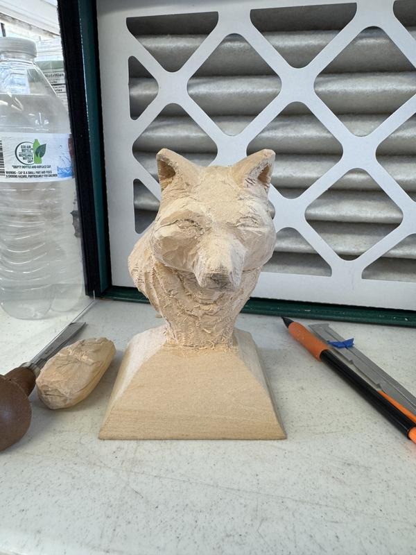 Working in front of the dust collector allows the dust, pollen, etc to be sucked away.Worked very well.