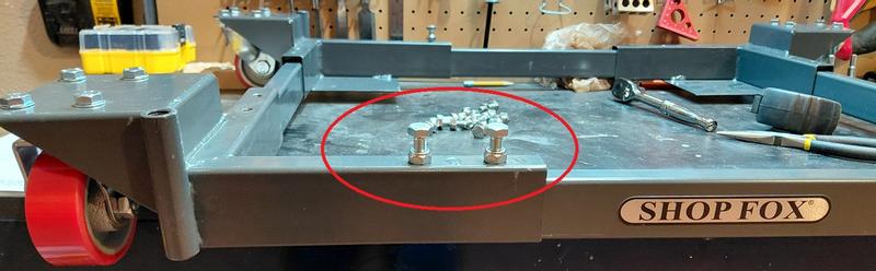 hex screws sticking out