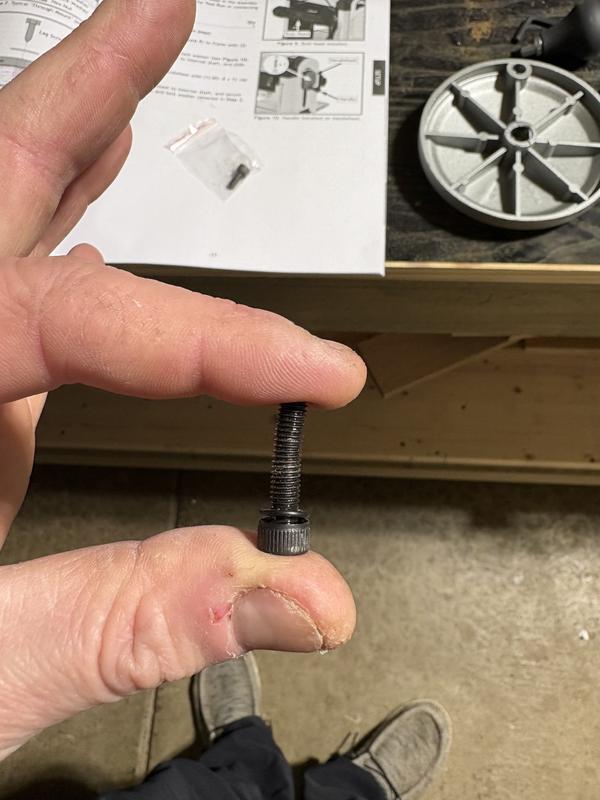 Bent screw