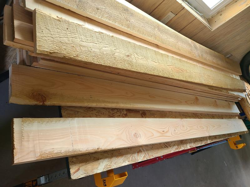 Rough Dry Full Sawn 1X6-8' Douglas Fir/Jointed & Planed