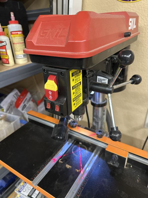 Skill laser and light on while power switch off.