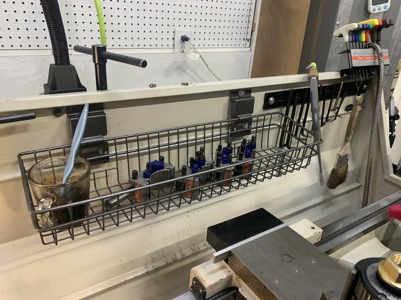 Added basket, mag strip for imerial hex key and metric hex key rack.