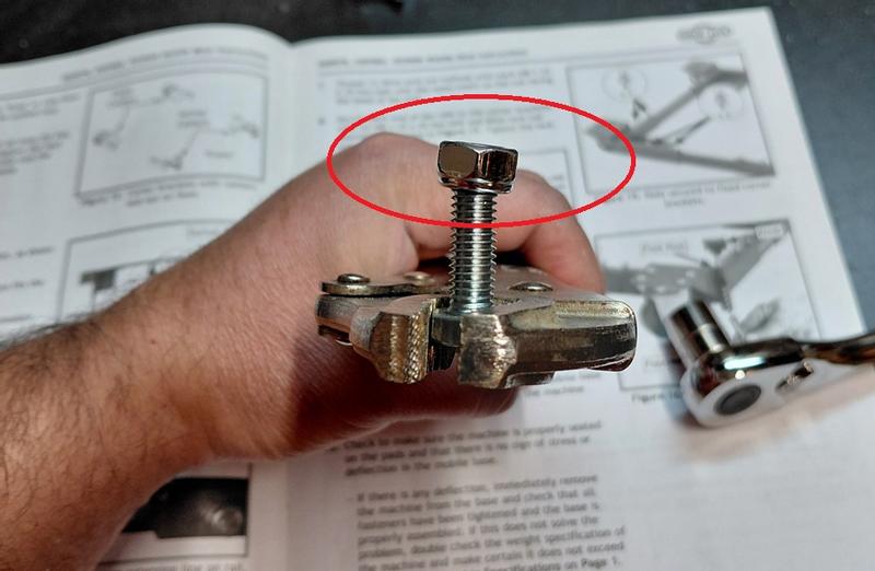 Nylon nut going in crooked, stripping the nylon