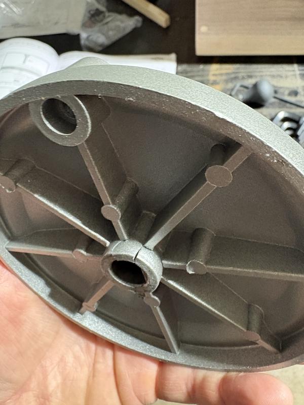 Cracked adjustment wheel