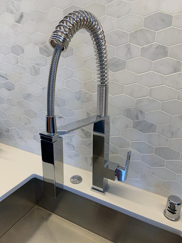 Monomando Lavabo EUROCUBE L CAÑO ALTO C/vaciador. GROHE