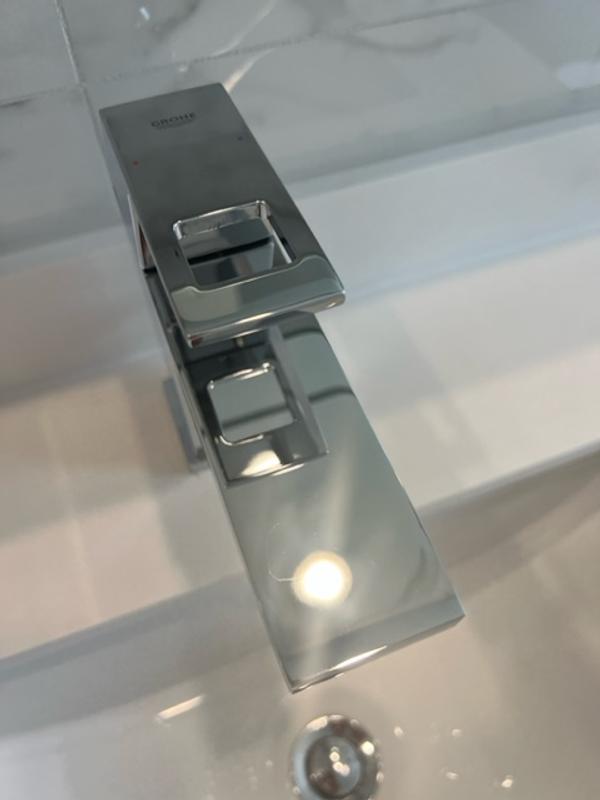 GROHE Eurocube Chrome Single Hole 1-Handle WaterSense Bathroom