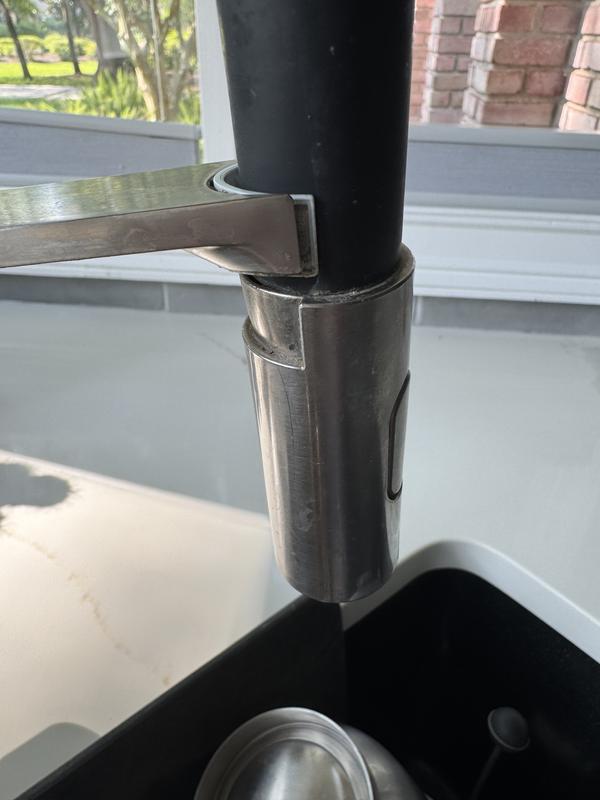 GROHE Concetto Starlight Chrome Single Handle Pre-rinse Kitchen Faucet ...