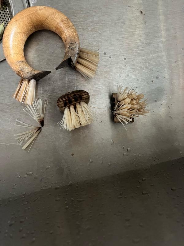 Spazzola Per Verdure Full Circle The Ring - Ergonomica, Materiali Riciclati, Senza BPA, Marrone - Foto 6