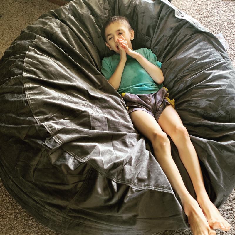 Comfy Sacks 5' Memory Foam Bean Bag Chair, Assorted Colors - Sam's Club