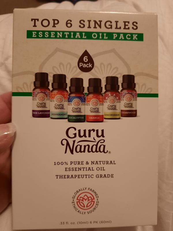 Gurunanda (Set of 8) 100% Pure Essential Oils - Aromatherapy Oils for Diffusers