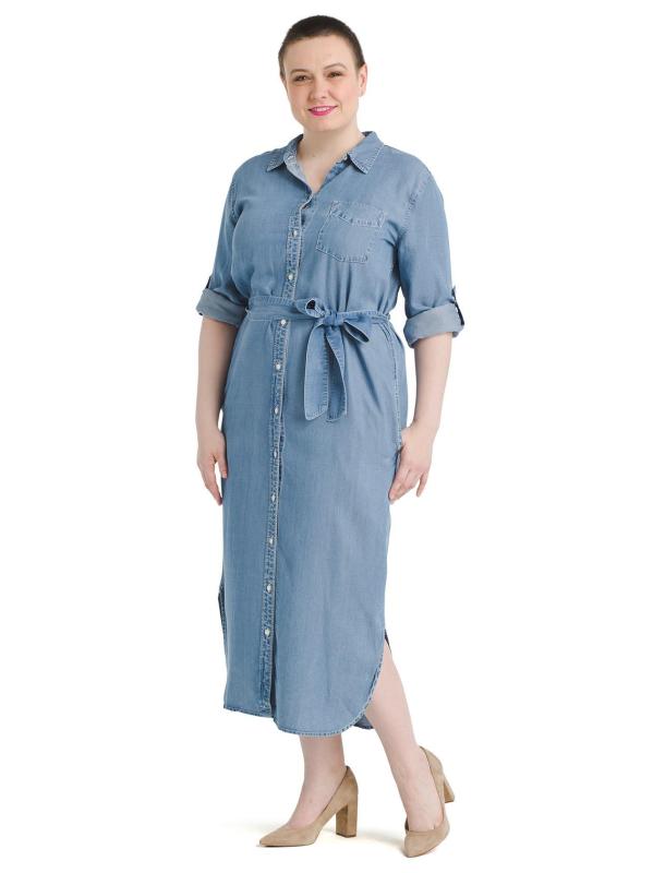 Chambray Belted Shirt Dress | Lauren Ralph Lauren | Gwynnie Bee Rental  Subscription