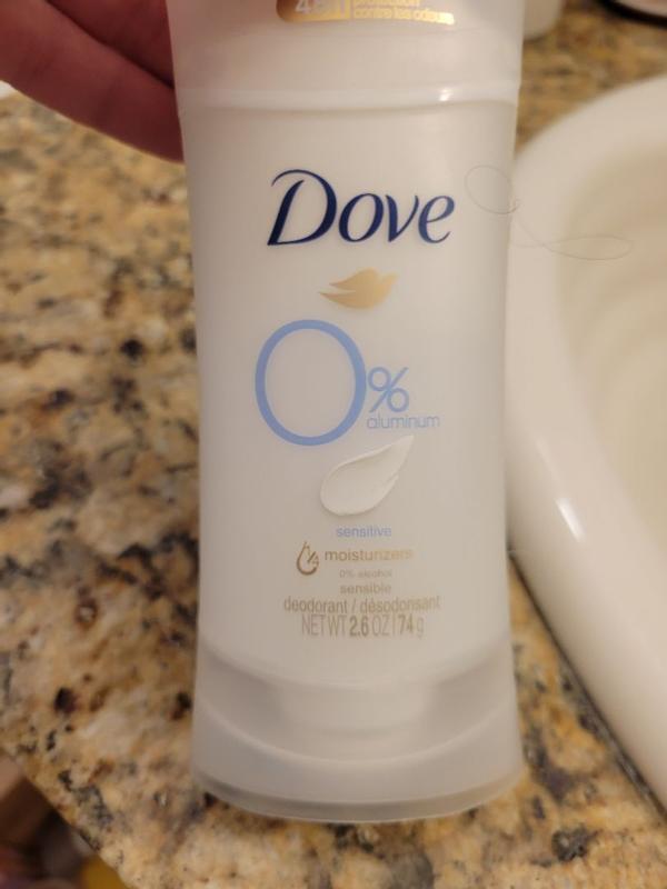 Dove 0% Aluminum Women's Sensitive Deodorant Stick, 2.6 Oz - View #4