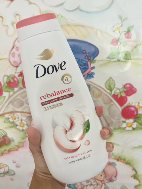 Buy Dove Rebalance White Peach & Rice Milk Body Wash, 20 oz from