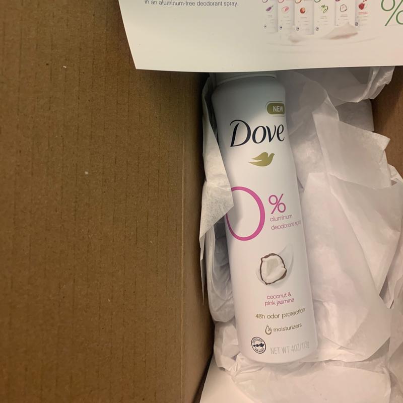 Dove Aluminum Free Deodorant Spray - Coconut & Pink Jasmine