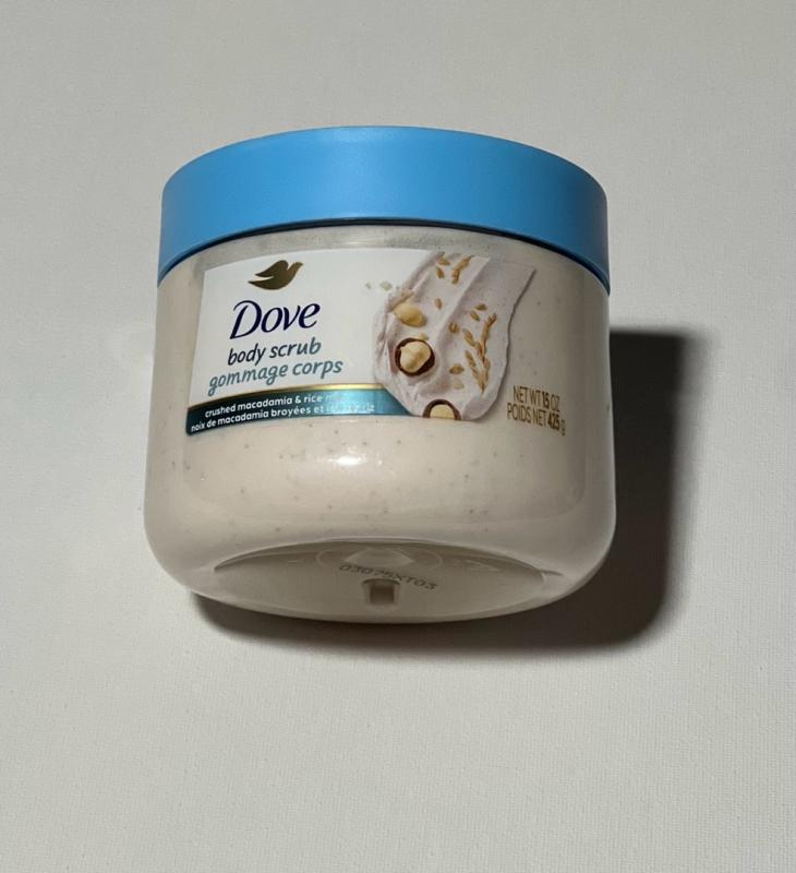 Buy Dove Crushed Macadamia and Rice Milk Mini Body Scrub, 3.5 oz