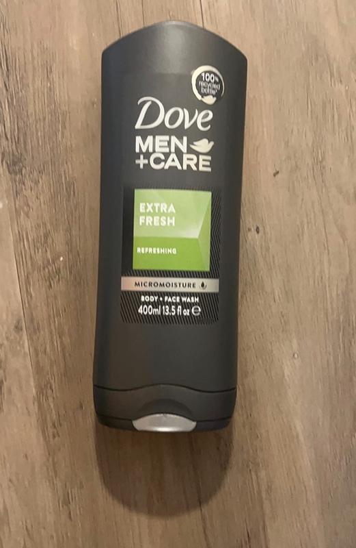 Dove Men+Care Body and Face Wash Extra Fresh 18 oz 4 Count For Dry Skin  Effectively Washes Away Bacteria While Nourishing Your Skin 18 Fl Oz (Pack  of