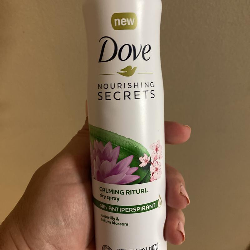 Dove Nourishing Secrets Calming Ritual Antiperspirant Deodorant, Waterlily  and Sakura Blossom, 2.6 Oz