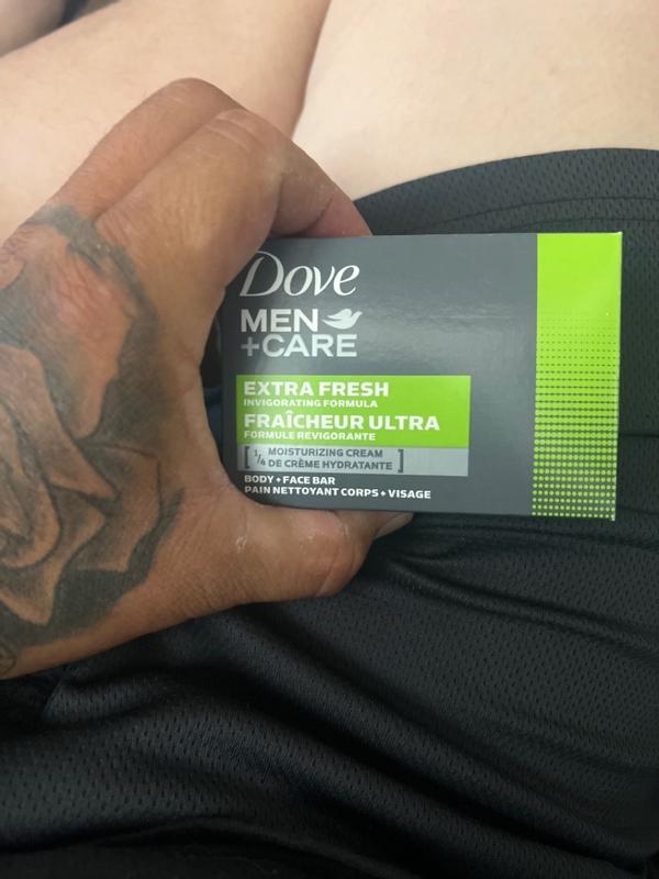 Dove Men+Care Bar 3 in 1 Cleanser for Body, Face, and Shaving Extra Fresh  Body and Facial Cleanser More Moisturizing Than Bar Soap to Clean and