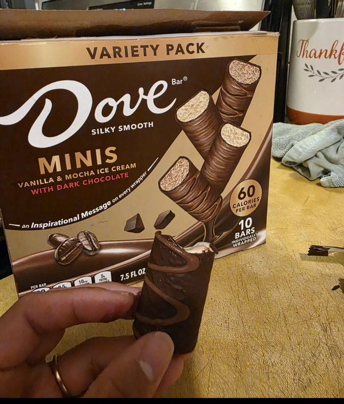 DOVE Vanilla & Mocha Mini Milk Chocolate Individually Wrapped Ice